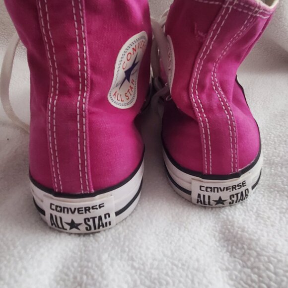 Converse Chuck Taylor All Star Hi Top Pink fuschia women 8 men 6 - Picture 6 of 9
